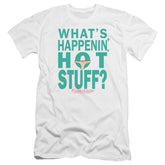Breakfast Club What's Happenin Men's Ultra-Soft 30/1 Cotton Slim Short-Sleeve T-Shirt